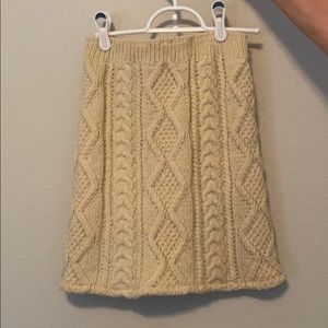 American Apparel cable knit mini-skirt